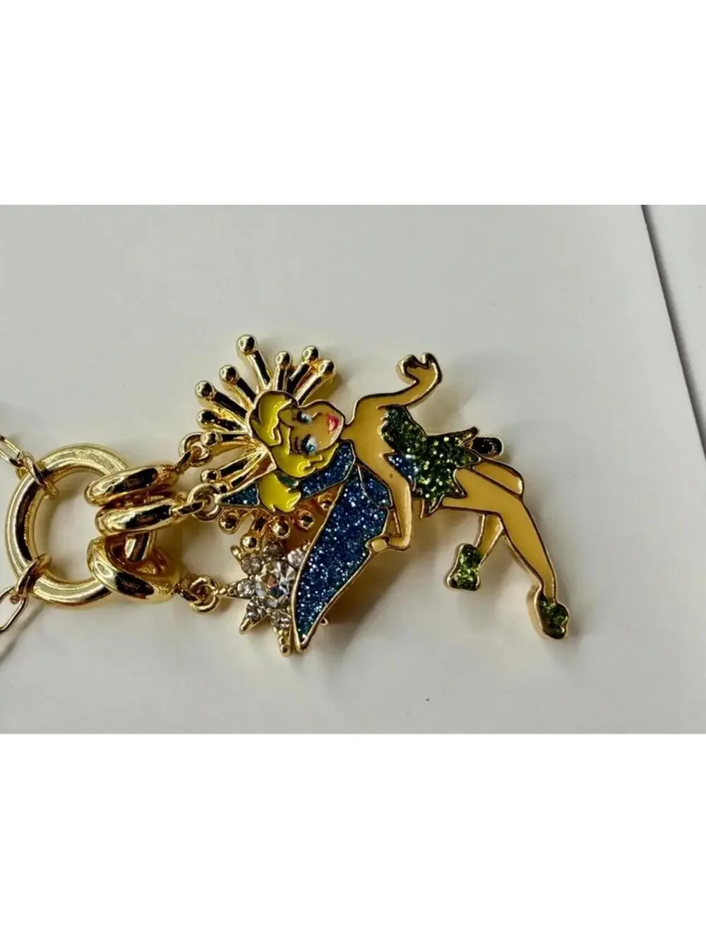 BaubleBar Tinker bell Disney Necklace NIB